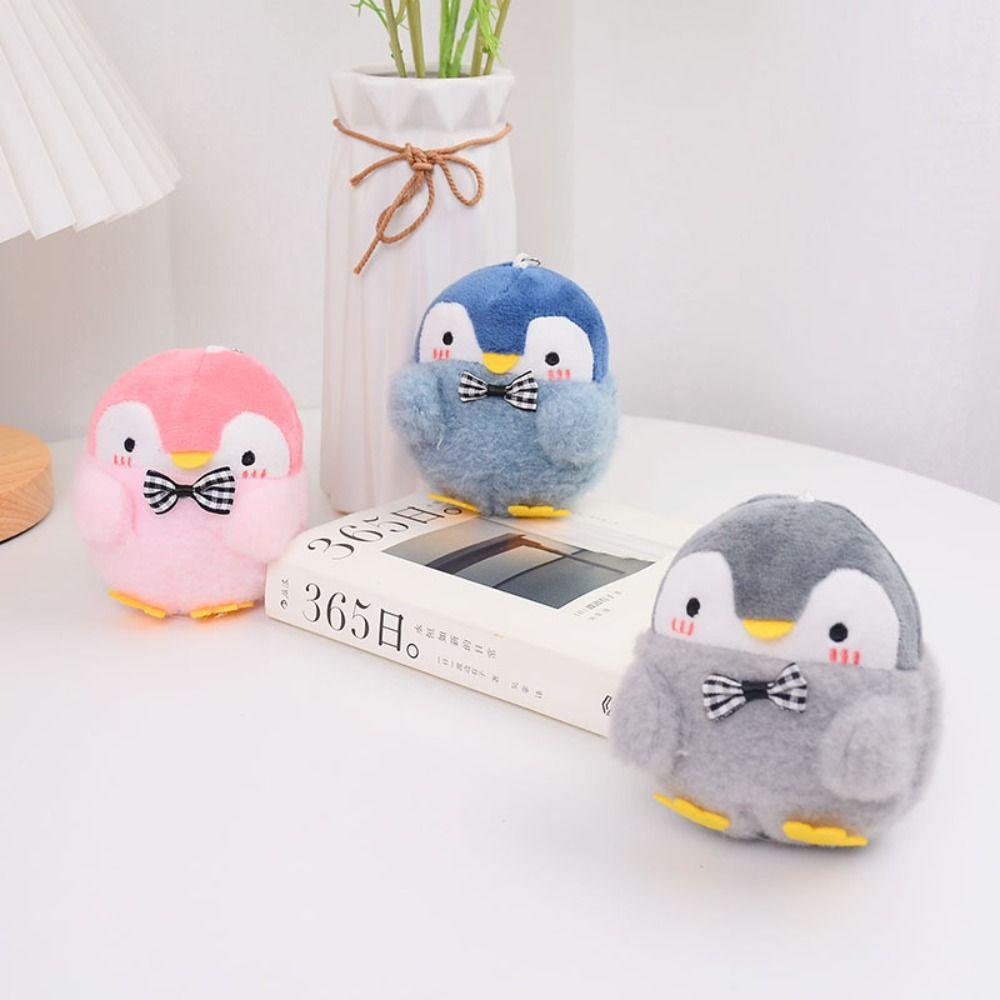 Кулон с мультяшным дизайном, кулон с пингвином, женский брелок для ключей в корейском стиле, пряжка для ключей, плюшевая цепочка для ключей