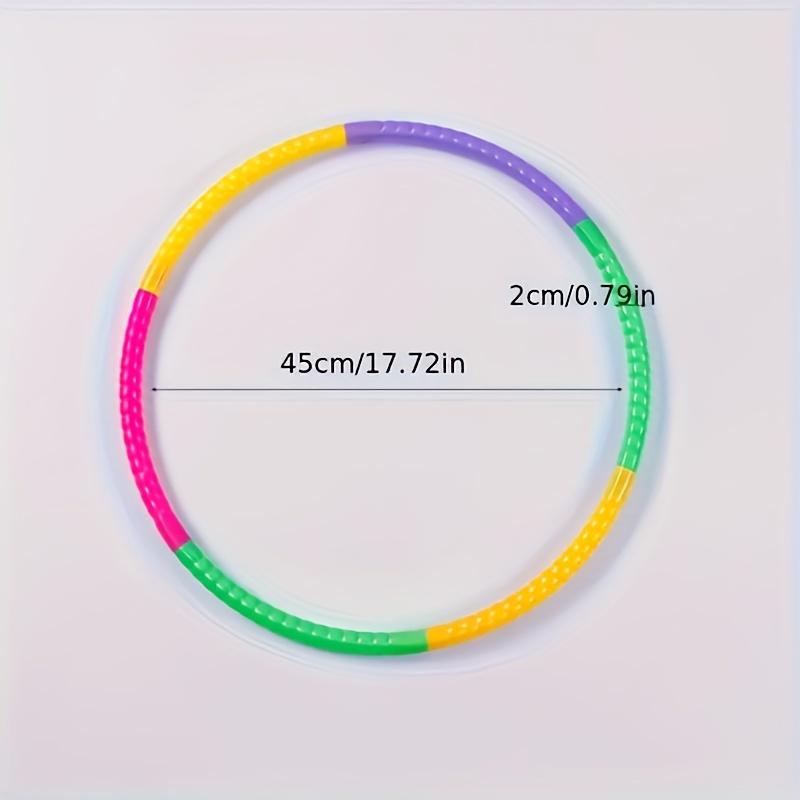 Съемный пластиковый гимнастический обруч - прочный, портативный, многоцелевой фитнес-инвентарь для игр на открытом воздухе и танцев