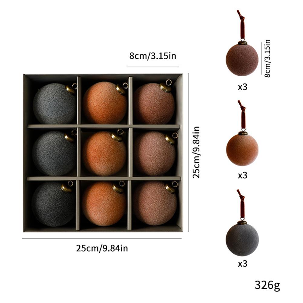 Holiday Celebrations White Christmas Ball Set Beautiful Flocked Decorations Christmas Decoration Versatile Decorating Options