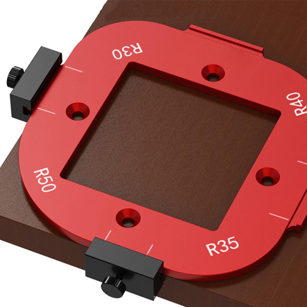 Деревообрабатывающий фрезерный станок Шаблон позиционирования угла Дуги Угловые радиусные фрезеры R10-R50 Радиусный шаблон Деревообрабатывающий позиционирующий инструмент