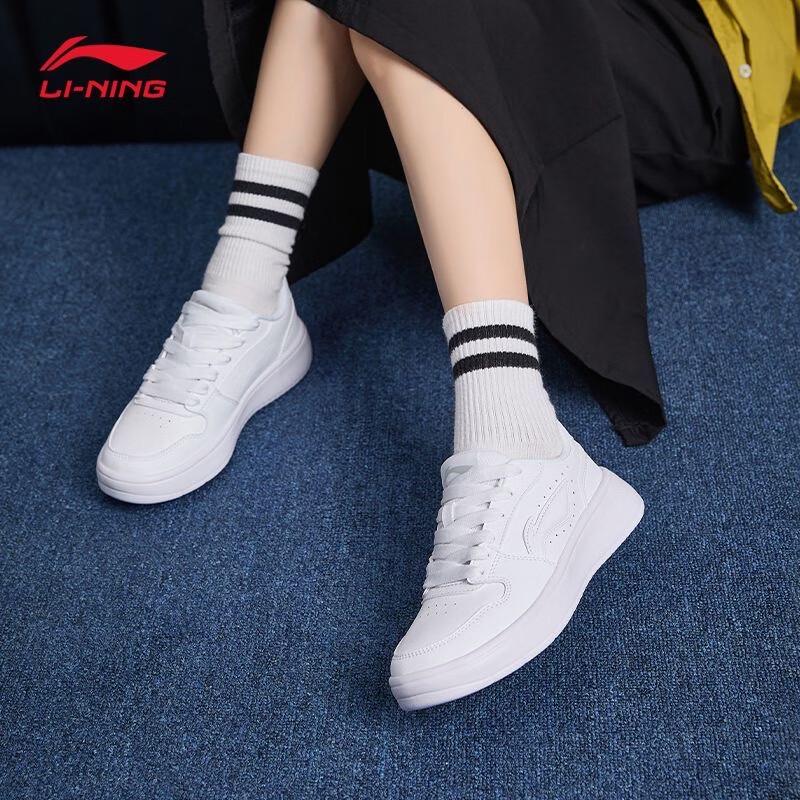 Li-Ning Женские белые повседневные кеды Yuanbao