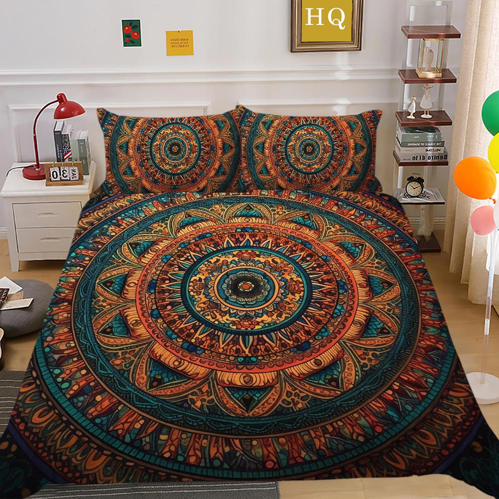 Mandala Printed Home Bedding Set Fashion Design Duvet Cover Set Single Double Size Comforter Cover Sets