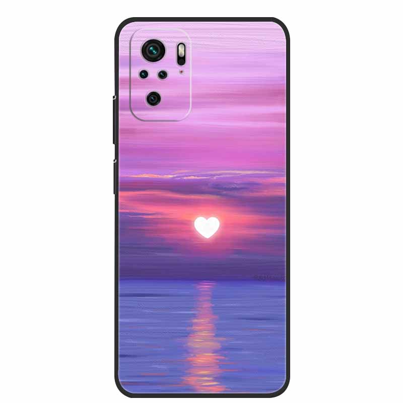 For Xiaomi Poco M5s Case Luxury TPU Soft Silicone Phone Back Cover for PocoM5s Shockproof Flowers Cute Cartoon Flowers New Coque