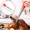 304 Stainless Steel Silicone BBQ Turkey Pump Double Needle with Kitchen Cooking Pork Steak Meat Sauces Barbecue Seasoning Tool