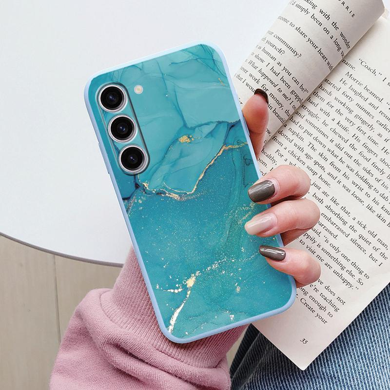 Чехол для Samsung A55 5G Задняя крышка Защитный силиконовый Funda Модный Мраморный Каменный Текстурный Coque для Samsung Galaxy A54 A56 Capa