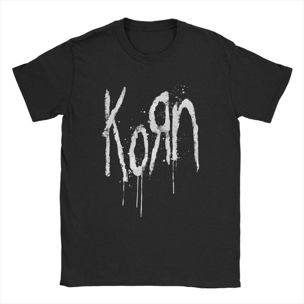 Мужская футболка Korn Follow Cliff Rock Band Follow The Leader Музыкальная Забавная 100% Хлопок Футболки Круглый вырез Короткий рукав Футболка с принтом