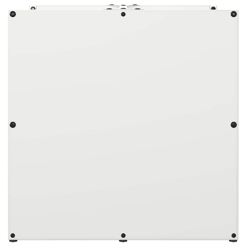 Firewood Rack White 40 x 40 x 40 cm Cold Rolled Steel