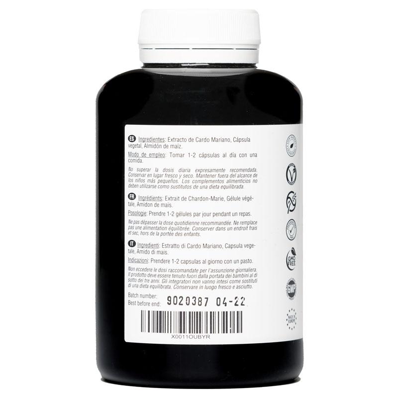 Milk Thistle 1000 Mg | 180 Vegan Capsules for 6 Months