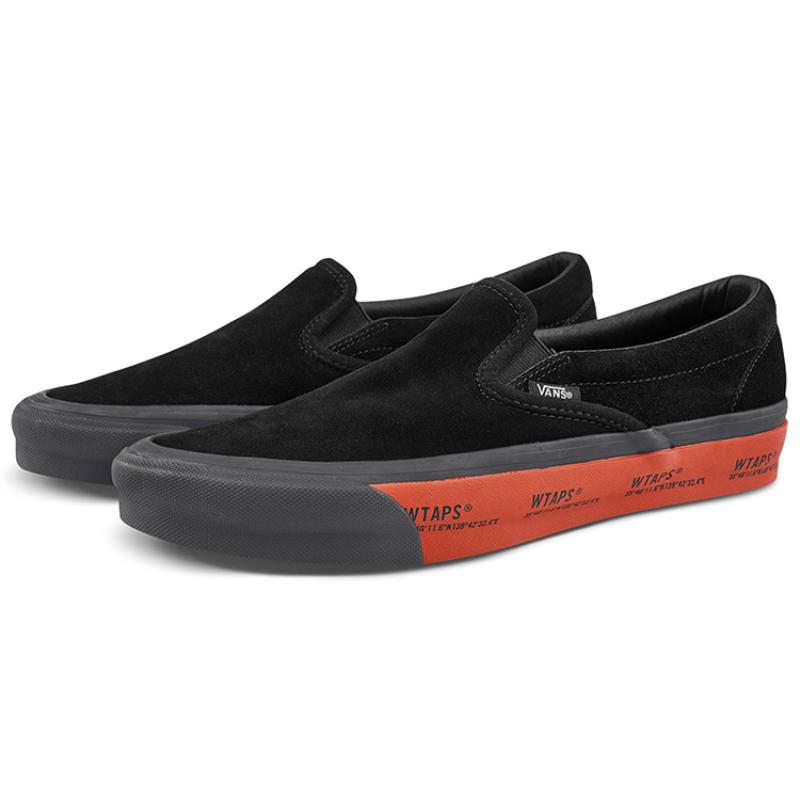 Vans Wtaps X Og Classic Slip On Lx 'Black Red' Vans VN0A45JK20E
