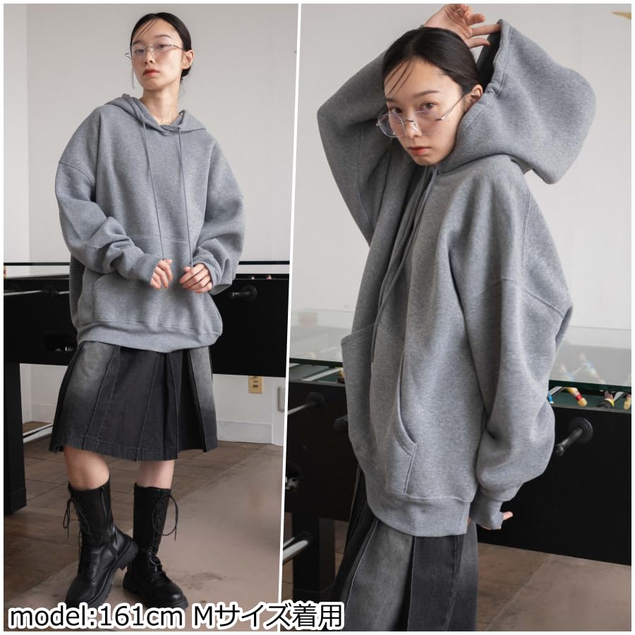 WEGO Large Solid Color Gray Web Pullover Plus Clothes Men's Fleece-Lined Hoodie, Sonata, Exclusive, Sweatshirt, Loungewear, Sizes, Gift, Winter/Autumn