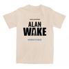 Игровая футболка Alan Wake 2 Хлопок Короткий рукав Женские Мужские Футболки Уличная одежда Унисекс Свободная Повседневная С круглым вырезом Женская Футболка Топ