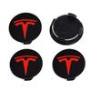 4pcs for Tesla Model 3 Model Y Badge Covers Hub Caps 4pcs 56mm Hub Center Caps for Tesla Model Y X S 2023 Auto Accessories Style