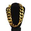 Gold Plated Punk Thick Chain Necklace Fashion Jewelry Sweater Chain Men Exaggerated Necklace