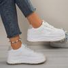 2025 Новый Стиль Повседневная Обувь Для Женщин, Женские Туфли на Платформе, Белая Обувь, Удобные Кроссовки, Увеличение Роста на 5 см