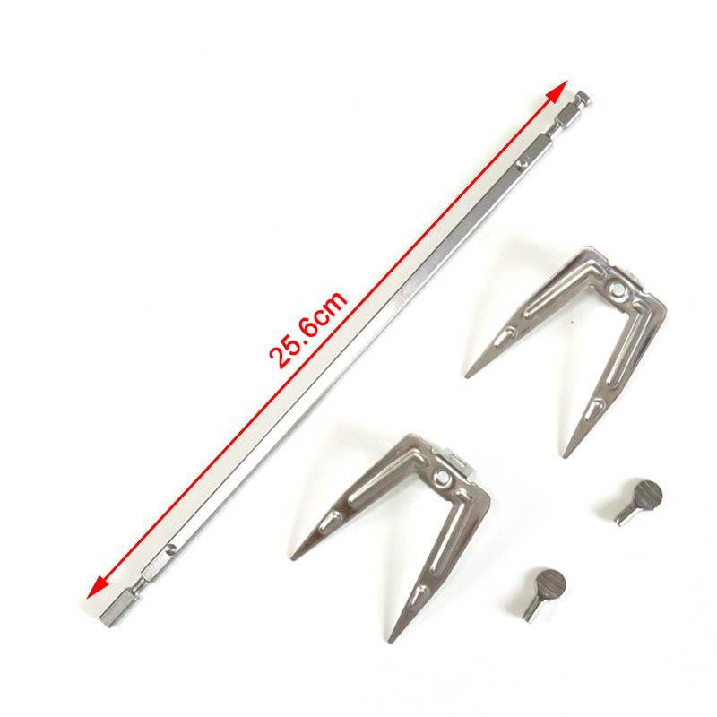 Stainless Steel Air Fryer Fork Roast Chicken Skewer Fish Meat Grilled Rack Rotation Roaster Forks BBQ Tools Oven Accessories