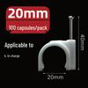 U-Shaped Steel Nail Cable Clips (4-50mm) for Telephone/Network Wires