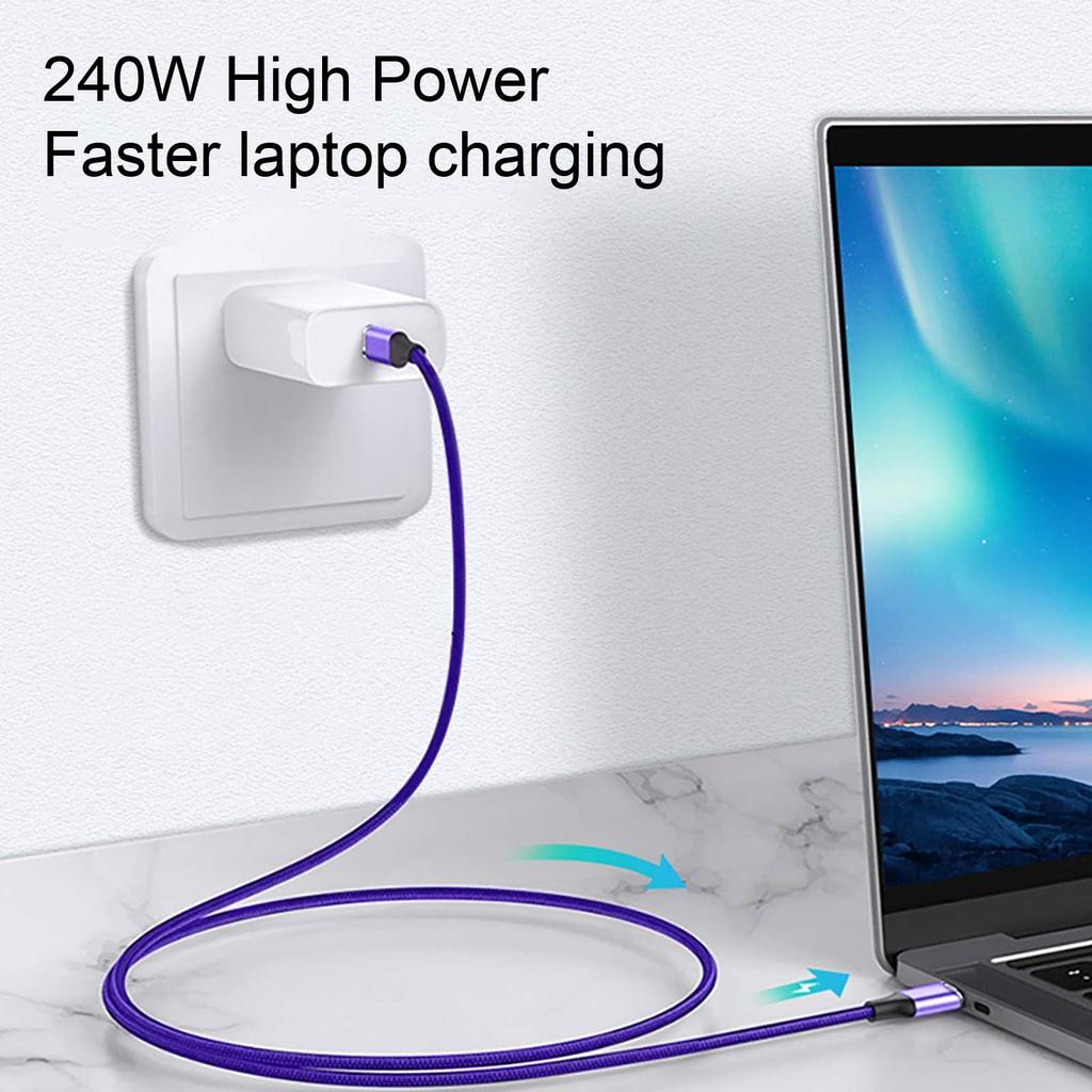 PD 240W USB Type C to Type C кабель для быстрой зарядки для iPhone 15 Pro Max Samsung S24 23 22 Xiaomi Macbook Laptop 6A кабель для зарядки