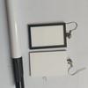 Acrylic Whiteboard Eardrop Minimalist Poster Board Eardrop Erasable Drawing Board Dangler  Women