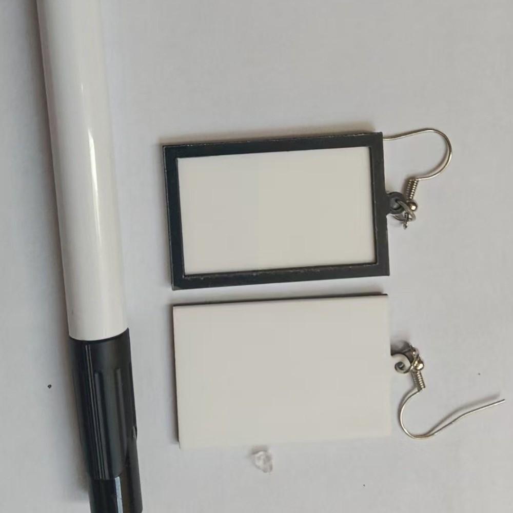 Acrylic Whiteboard Eardrop Minimalist Poster Board Eardrop Erasable Drawing Board Dangler  Women
