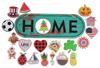 Welcome Sign Front Door Decorations Hanging Rustic Wood Seasonal Holiday Ornaments Housewarming GiftWall Hanging 17" Inches
