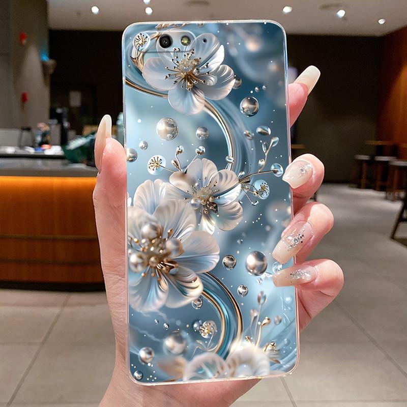 Phone Case For Huawei Y6 2018 Fundas Capa Butterfly Bow Protective Casing Transparent Soft Silicone TPU Cover Coque