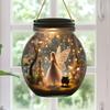Forest Fairy In Bottle Arcylic Wind Chimes Butterfly Wings Girl Elf Hanging Ornament Princess Painting for Wall Window Corridor