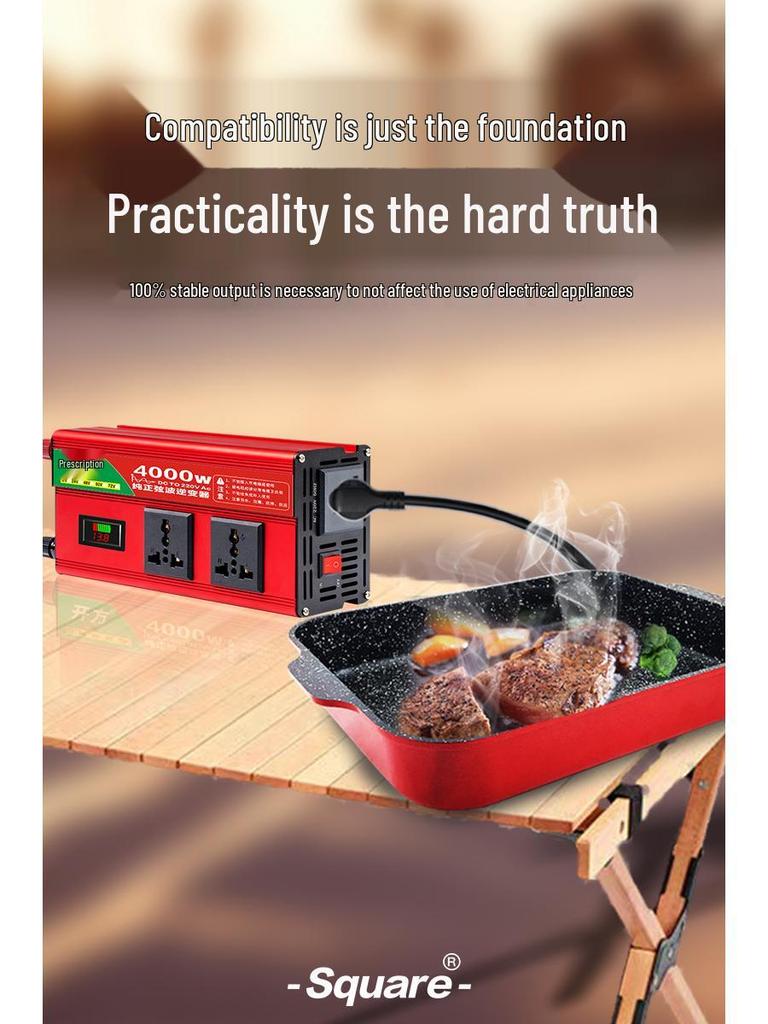 Автомобильный инвертор высокой мощности 12 В/24 В в 220 В с чистой синусоидой - Интеллектуальный преобразователь