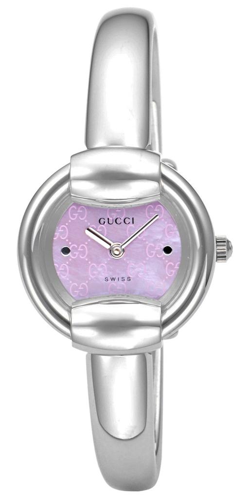 Gucci 1400 Black Plain Box No Original Authentic Pink Pearl Stainless Steel Quartz Swiss YA014513 Outlet, Included, Box, Warranty, Movement, 26.5mm,