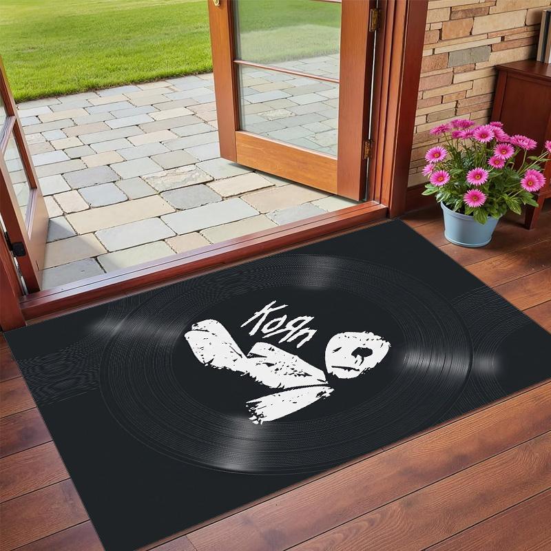 Korn Print Crystal Velvet Plush Rug Wear?Resistant Anti?Slip Floor Mat For Indoor Household Decoration