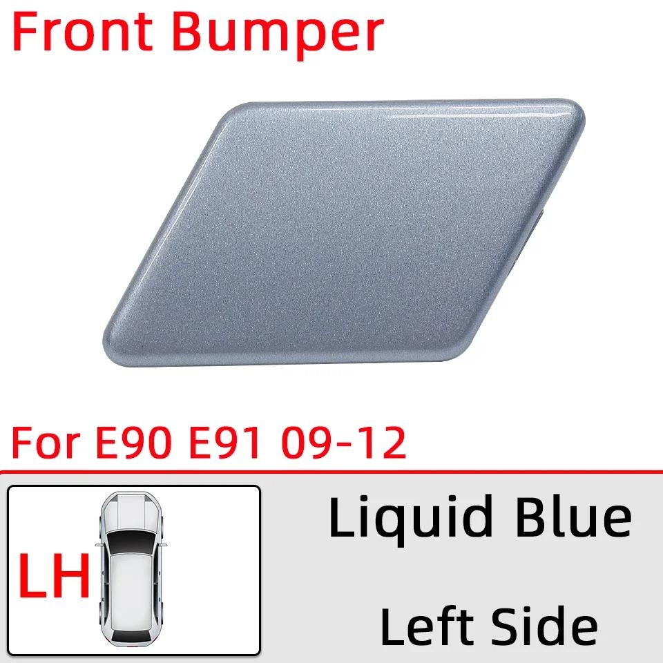 Headlamp Washer Nozzle Cover For BMW 320 325 328 330 335 E90 E91 LCI 2005-2008 2009-2012 Car Headlight Water Spray Lid Painted