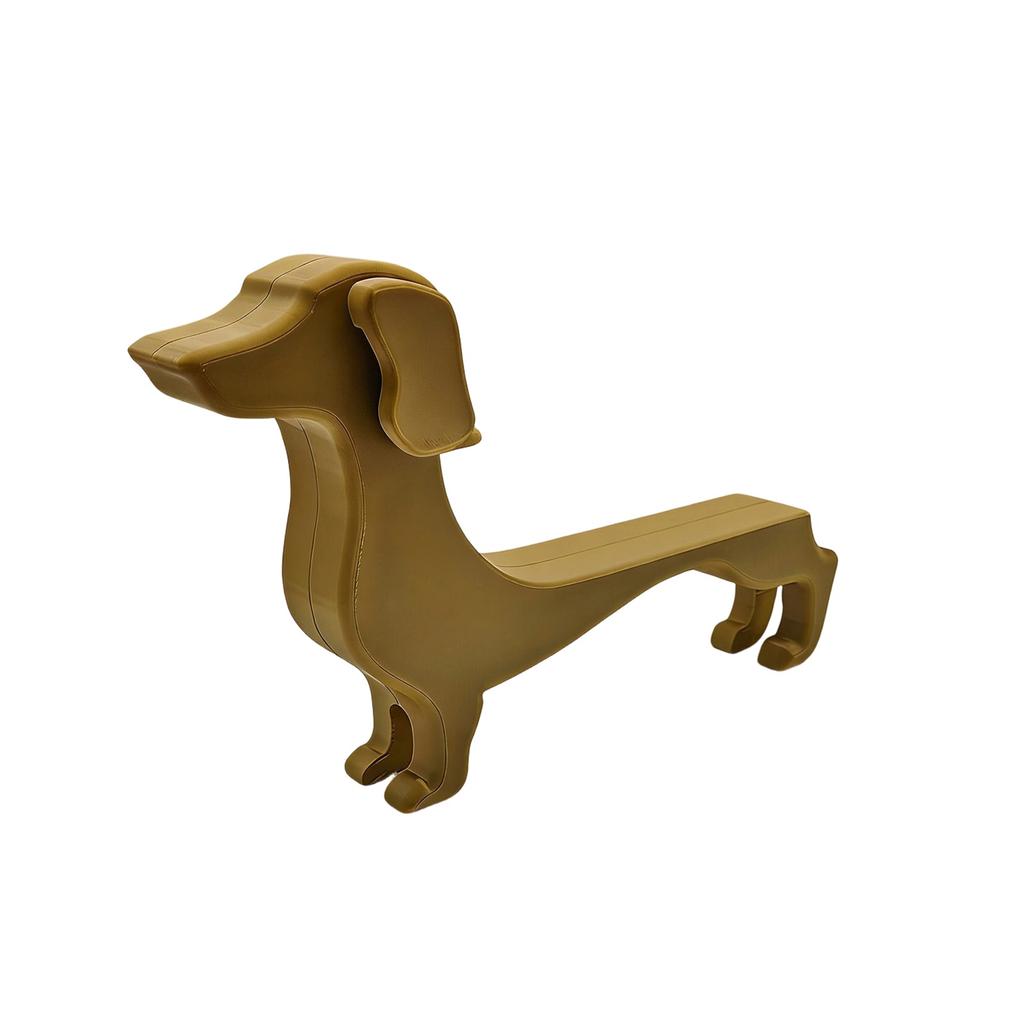 Creative Dachshund Dog Shaped Wine Bottle Holder Stand Decorative Resin Sculpture for Home Bar Kitchen Display