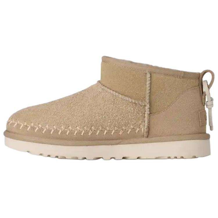 UGG Classic Ultra Mini Biarritz Durable Fashionable Comfortable Ankle Snow Boots Women Boots Khaki 1171538-MDSD