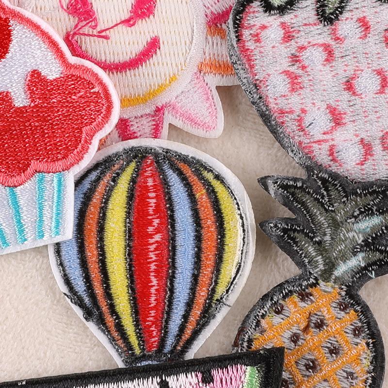 Embroidery Fruit Cake Flower Children's Clothing Accessories Accessories DIY Patch Pineapple Embroidery Cloth Sticker