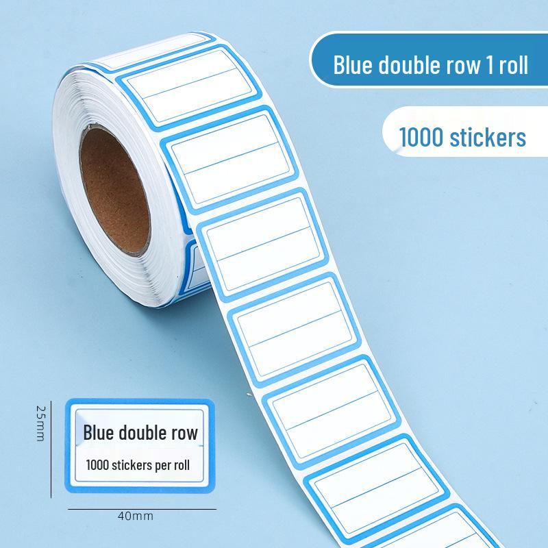 Self-Adhesive Handwritten Label Paper - 1000 Stickers for Office, Name Tags, Price Tags, and Memos