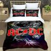 Пододеяльник с наволочками с рисунком группы AC/DC, 3D-цифровая печать, комплект постельного белья Твин, Фулл, Квин, Кинг, Рождественский подарок