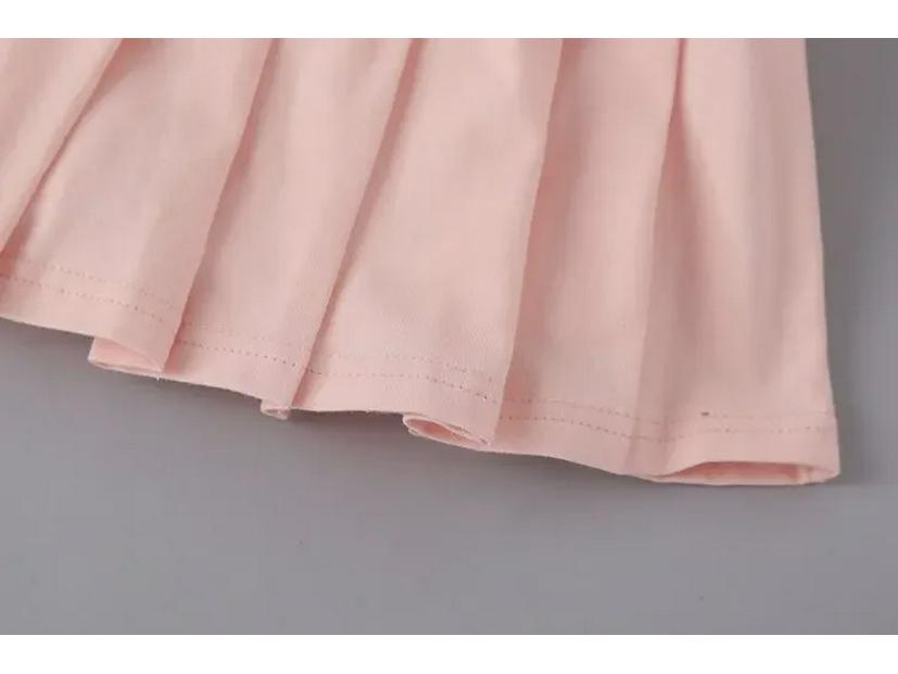 Юбка плиссированная летняя для девочек с защитными шортами для детей среднего и большого размера