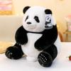 Национальное сокровище Panda Simulation Flower Flower Seven-cell Simulation Giant Panda Plush Toy Sichuan Chengdu Base Doll