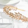 Bridesmaid Headwear Tiara Leaves Hair Bands Bride Headbands Metal Gold Leaf Wedding Hair Crown