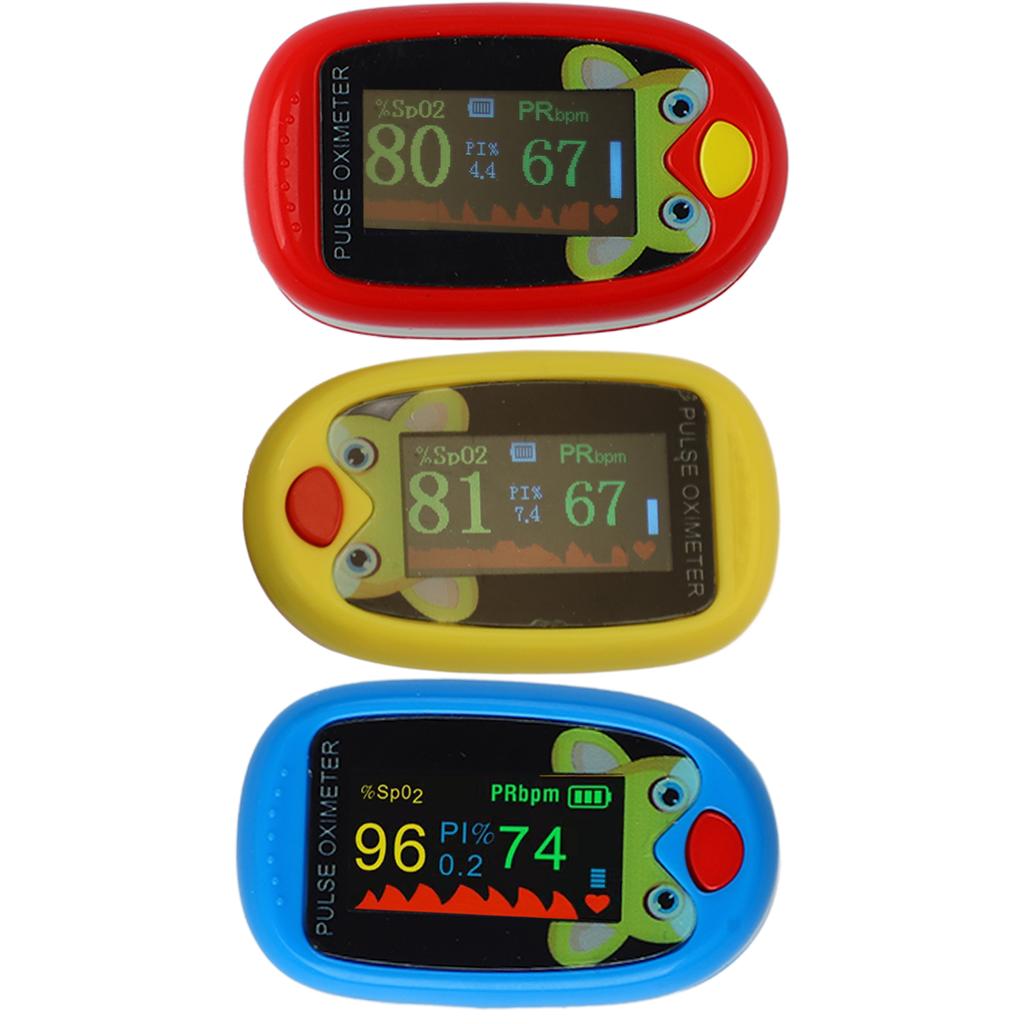 Оксиметр с зажимом на кончике пальца, 6 режимов, автоматическая зарядка через USB, светодиодный монитор кислорода в крови для детей