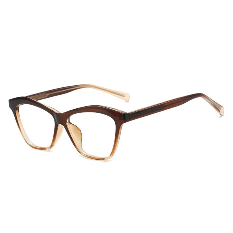 SHAUNA Ins, популярные модные многоугольные женские роскошные солнцезащитные очки «кошачий глаз», ретро градиентные оттенки UV400, мужские двухцветные солнцезащитные очки