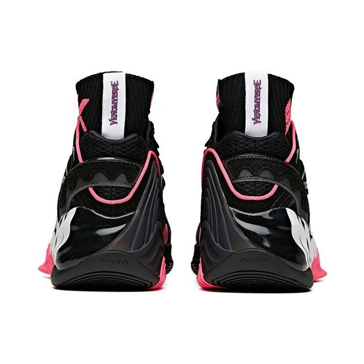 Anta Баскетбольные кроссовки Marvel X Destruction Venom KT6 Thompson Fabric Synthetic Leather Shock Absorbing Non-Slip Wear-Stick с высоким верхом 112041102-6
