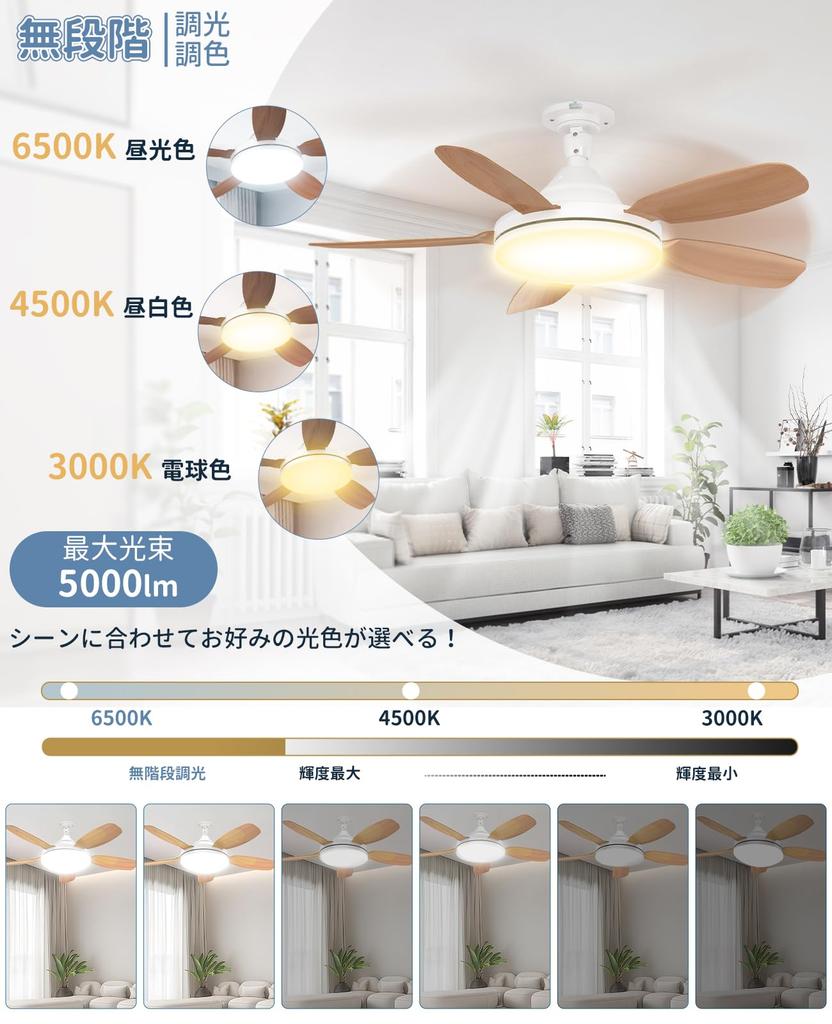 Потолочный светодиодный вентилятор ATOPSUN с бесступенчатой регулировкой яркости и цвета, воздушным потоком, таймером постоянного тока, легкой установкой, тонким дизайном для татами, кв. м, пультом дистанционного управления, защитой от падения и