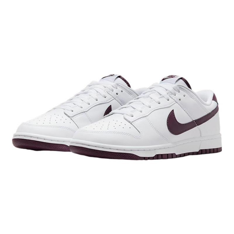 Nike Dunk Low Retro White Night Maroon Skate Shoes Sneakers DV0831-102