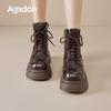 Женские осенние ботильоны на платформе с массивным каблуком Augusden 2025 - Дизайн в английском мотоциклетном стиле
