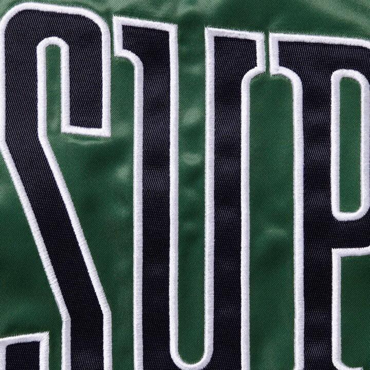Supreme Свитшот с атласной окантовкой Зеленый