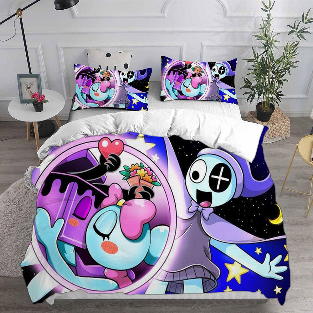 Комплект постельного белья Dandy's World Game 3D-принт Набор пододеяльников с наволочками Мальчик Девочка Подростки Дети Подарок на день рождения Мягкое постельное белье