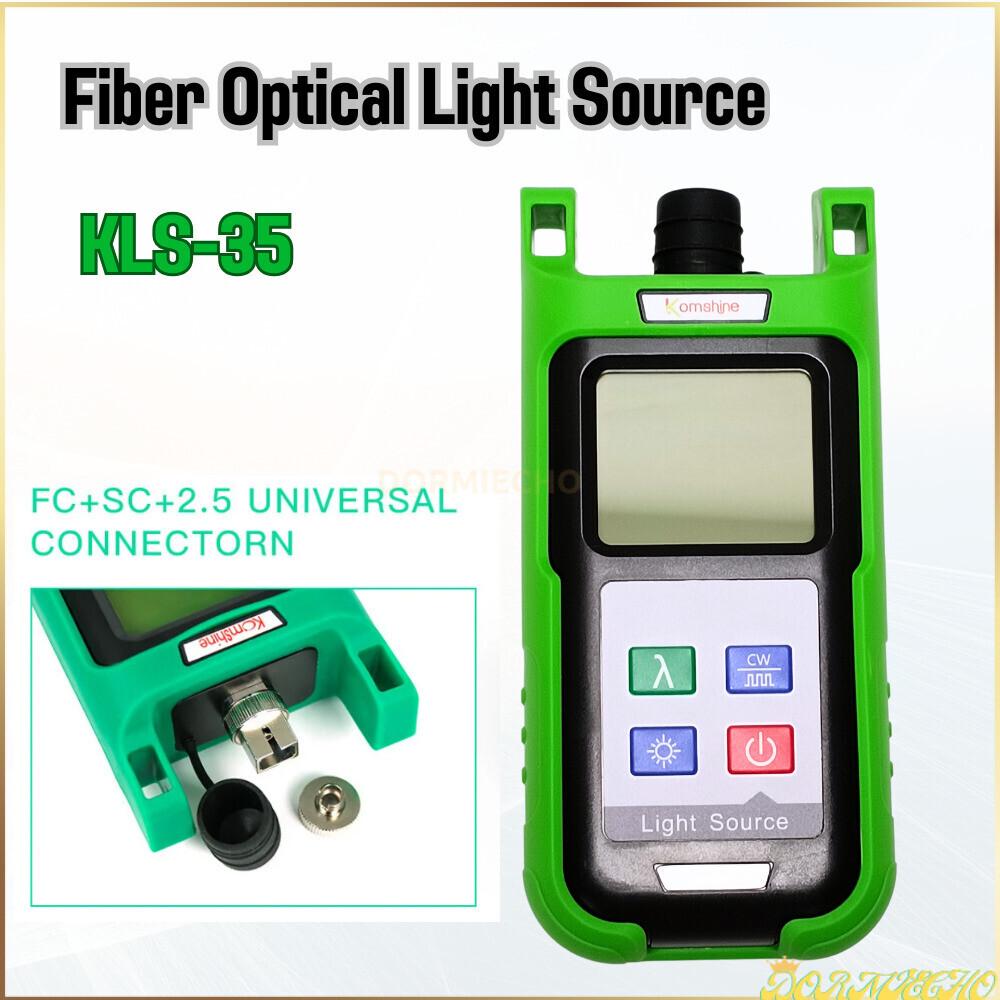 Optic Fiber Power Meter KPM-35-A + KLS-35 Fiber Optical Light Source+ KLS-35-S LS Cable Tester OPM Singlemode FTTH Green