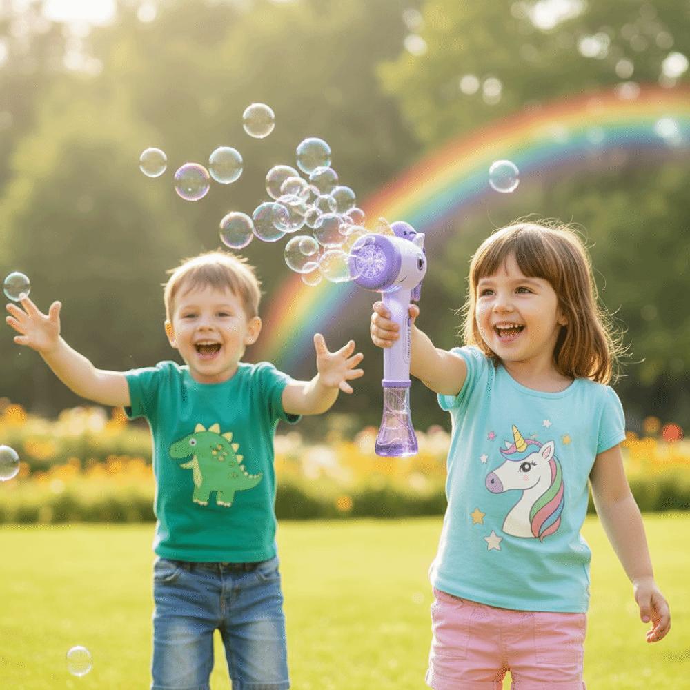 Hand-Held Design Bubble Blower LED Lights Pony Bubble Blower Children's Toy