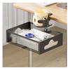 ELECTRO-WEIDEWORLD Under-Table Storage Rack, 360-Degree Rotating, Drink Holder, Clamp-On Design, No Drilling Required, Under-Desk Drawer, Add-On