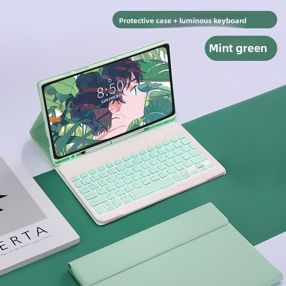Кожаный чехол для планшета Samsung A9 Plus с магнитной клавиатурой и слотом для S Pen Совместим с S9FE